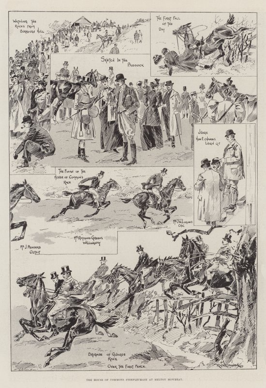 La course de steeple-chase de la Chambre des communes à Melton Mowbray - Ralph Cleaver