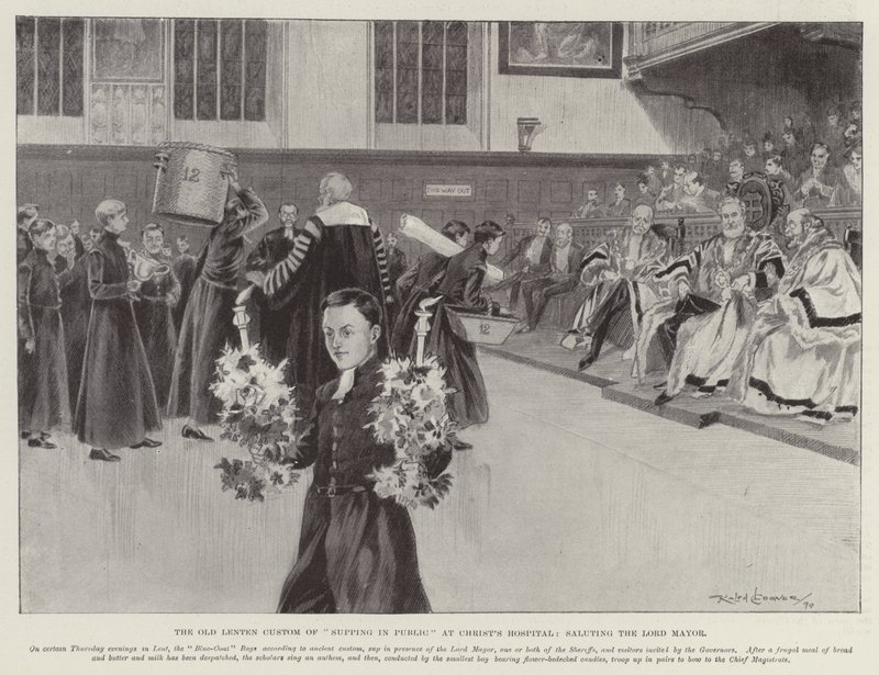 La vieille coutume du Carême de souper en public à Christ