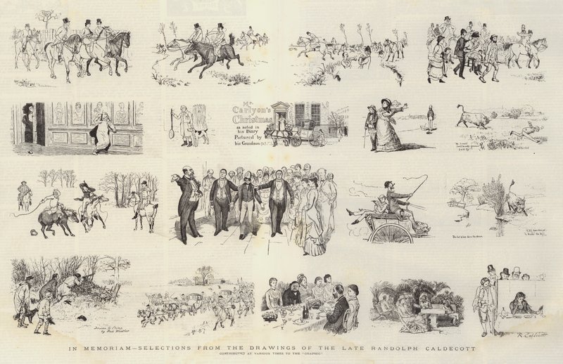 In Memoriam, Sélections des Dessins du Défunt Randolph Caldecott - Randolph Caldecott