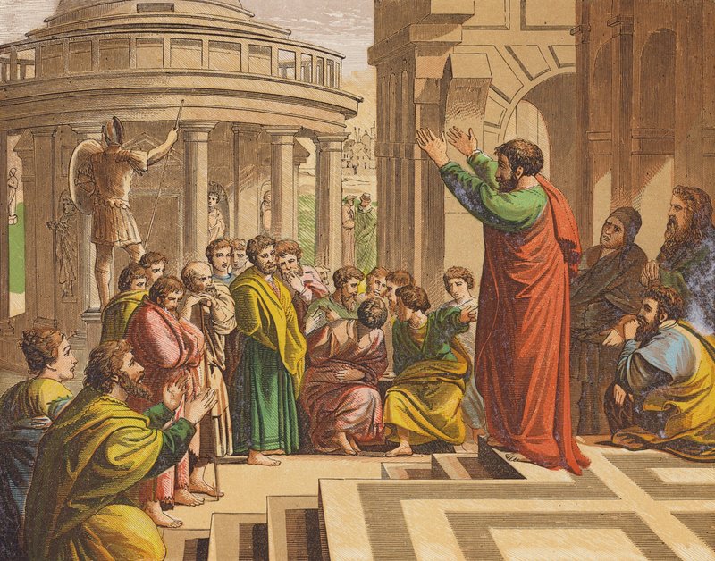 Saint Paul prêchant à Athènes - Raphael (1483 1520) (after)