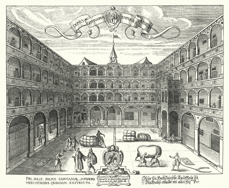 Le Fondaco dei Tedeschi, siège des marchands allemands à Venise - Raphael Custos