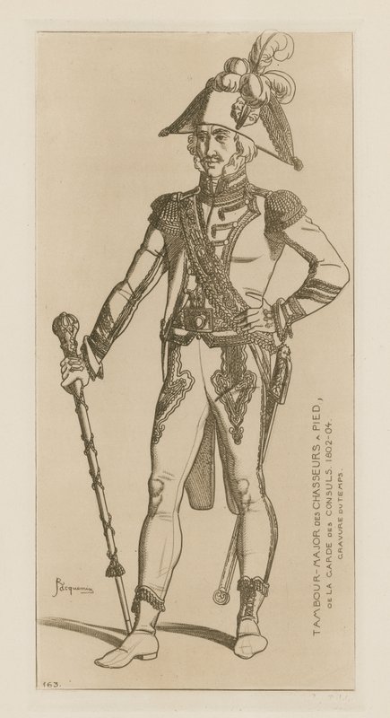 Tambour-major des chasseurs à pied de la garde consulaire, 1802-04 - Raphael Jacquemin