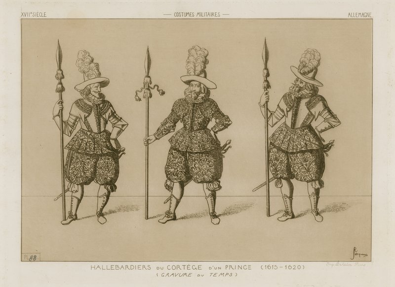 Hallebardiers du cortège d