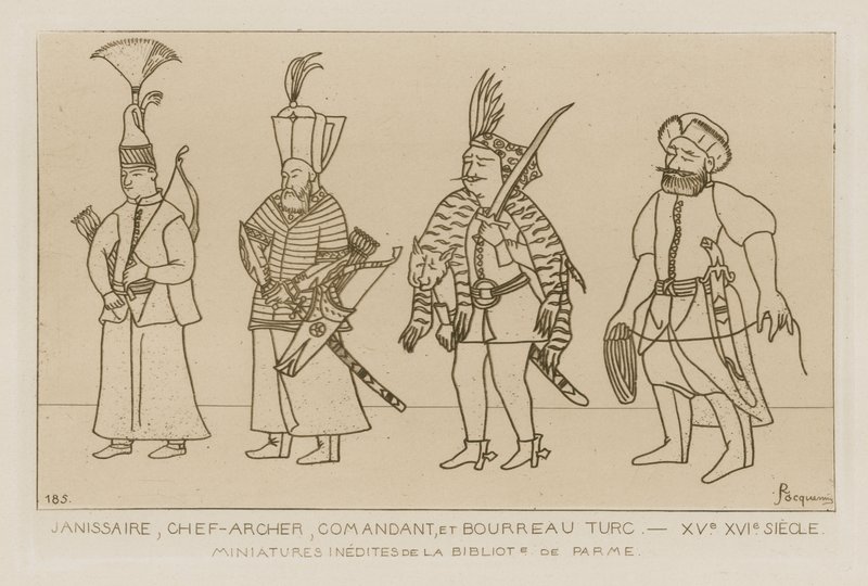 Janissaire, chef archer, commandant et bourreau turc - Raphael Jacquemin