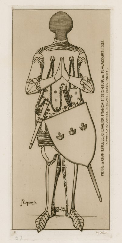 Pierre de Chantemelle, chevalier français, Seigneur de Flavacourt, 1352 - Raphael Jacquemin