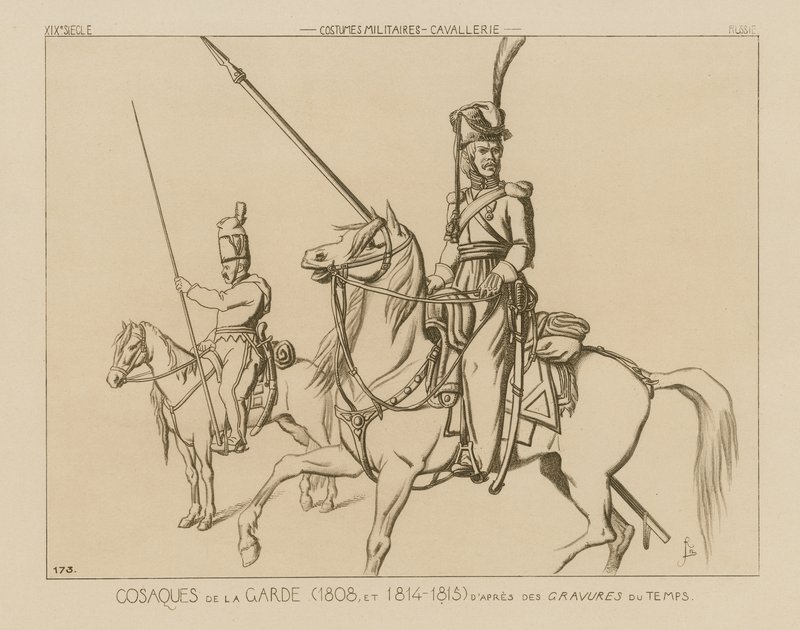 Cosaques russes de la Garde (1808 et 1814-15) - Raphael Jacquemin