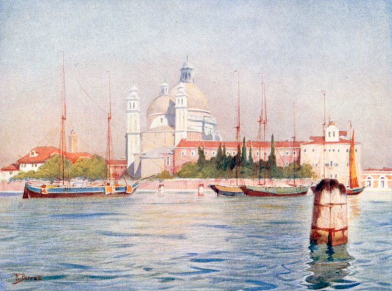 Santa Maria Della Salute (lithographie couleur) - Reginald Barratt