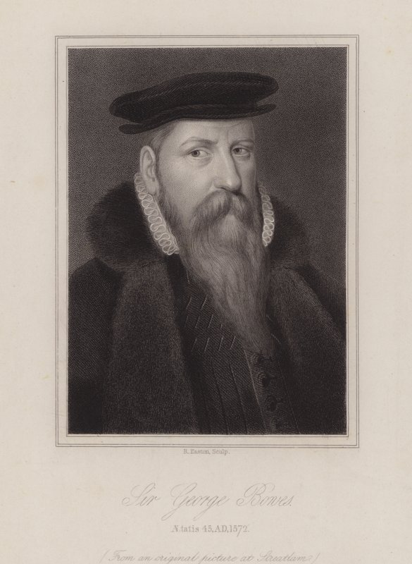 Sir George Bowes, soldat anglais (gravure) - Reginald Easton
