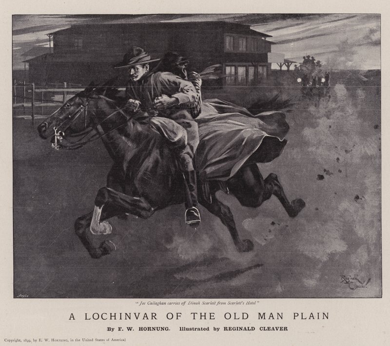 A Lochinvar of the Old Man Plain (litho) - Reginald Thomas Cleaver
