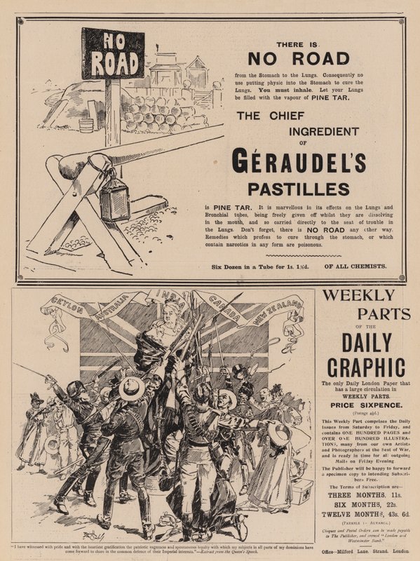 Page de publicité (gravure) - Reginald Thomas Cleaver