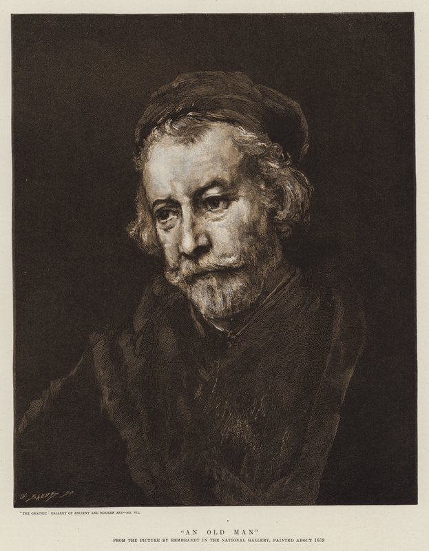 Un vieil homme - Rembrandt van Rijn