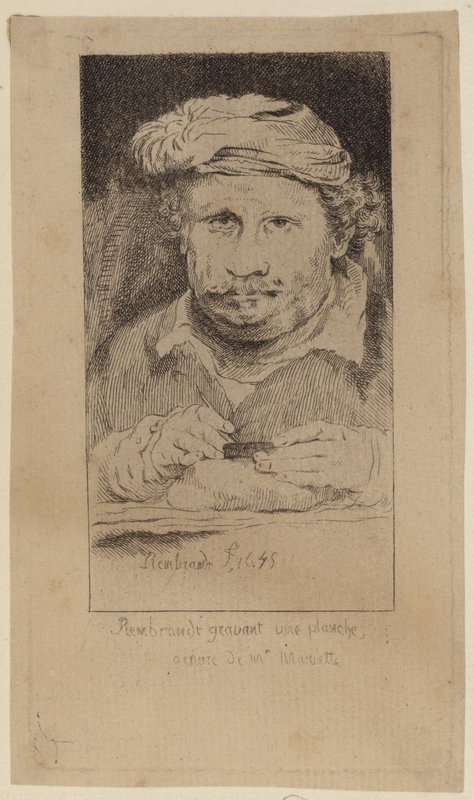 Rembrandt 1645 autoportrait dans la collection de Mariette - Rembrandt van Rijn