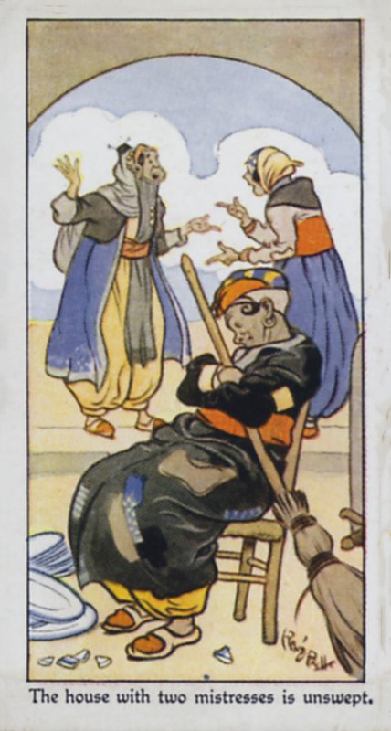 La maison avec deux maîtresses est balayée - René Bull