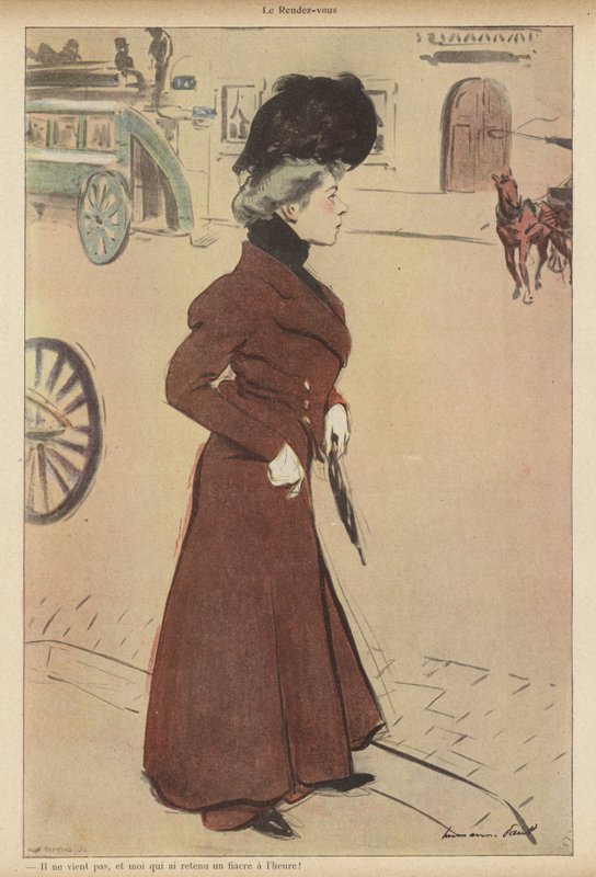 Femme abandonnée à un rendez-vous prévu - Rene George Hermann-Paul