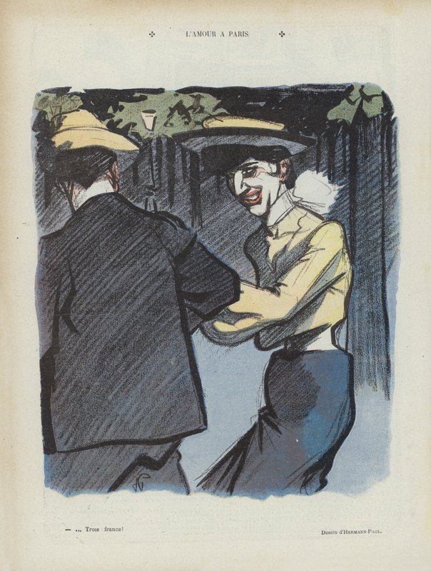 Prostitution - Illustration pour Le Rire, 27 mai 1905 - Rene George Hermann Paul