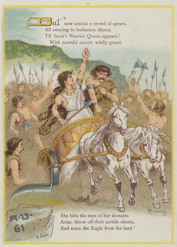 Page de Upstream par Richard Andre, Boadicée - Richard Andre
