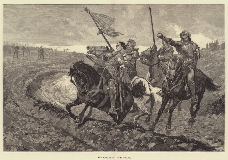 Trêve brisée - Richard Caton Woodville junior