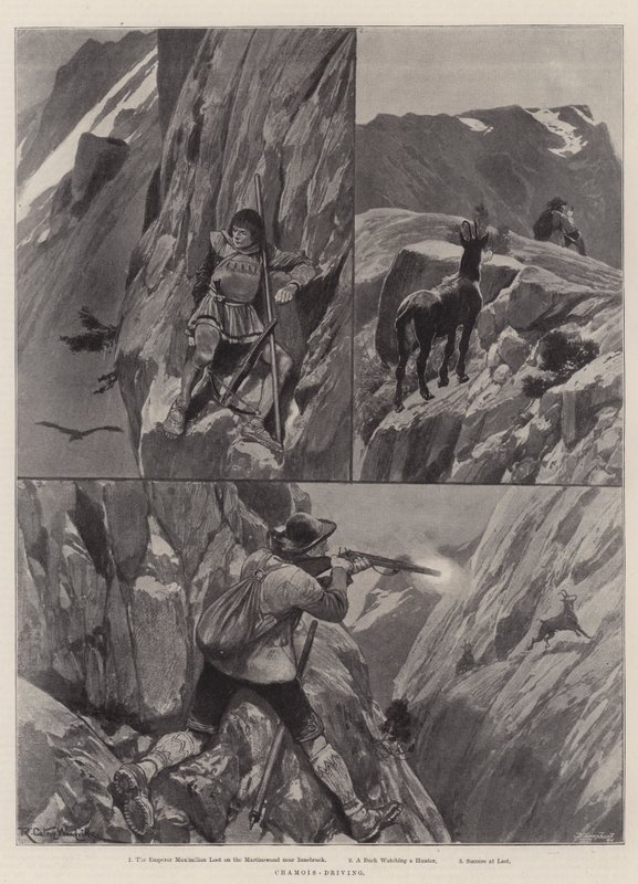 Chasse au chamois - Richard Caton Woodville junior