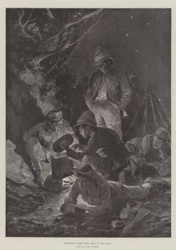 Noël sous les armes, toujours sur le terrain - Richard Caton Woodville junior