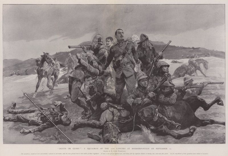 La Mort ou la Gloire, Escadron C des 17e Lanciers à Modderfontein le 17 septembre - Richard Caton Woodville junior
