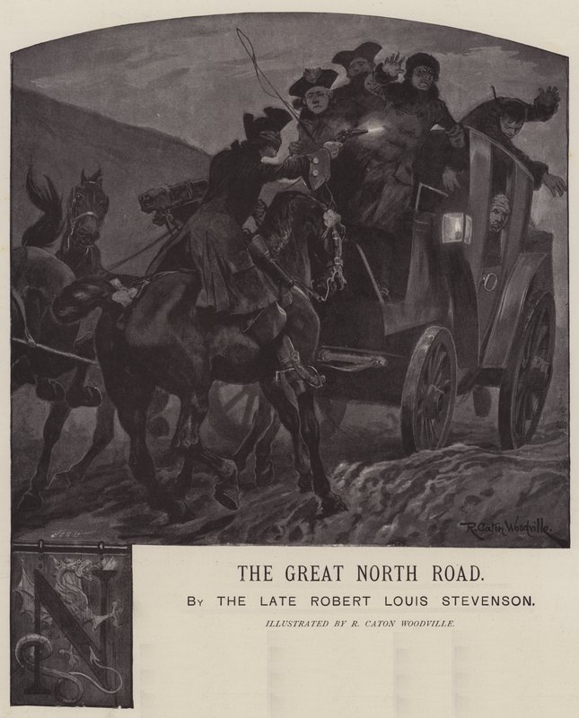 Illustration pour The Great North Road, par Robert Louis Stevenson - Richard Caton Woodville junior
