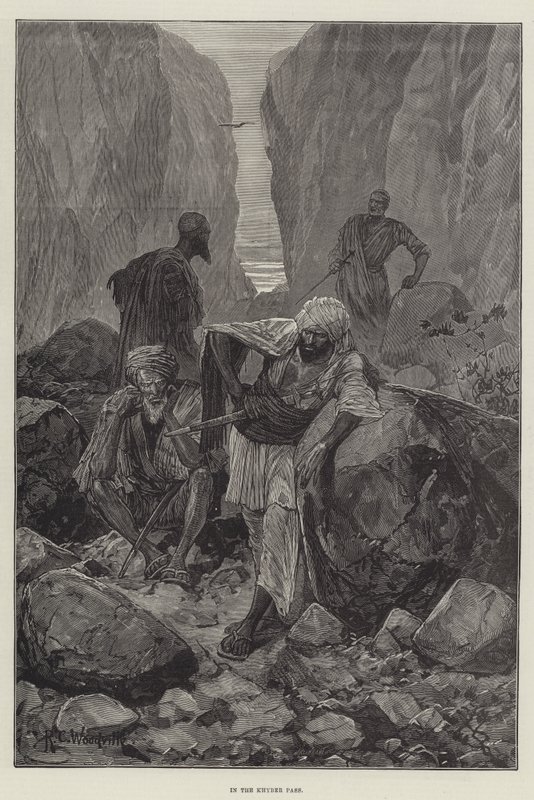 Dans le col de Khyber - Richard Caton Woodville junior