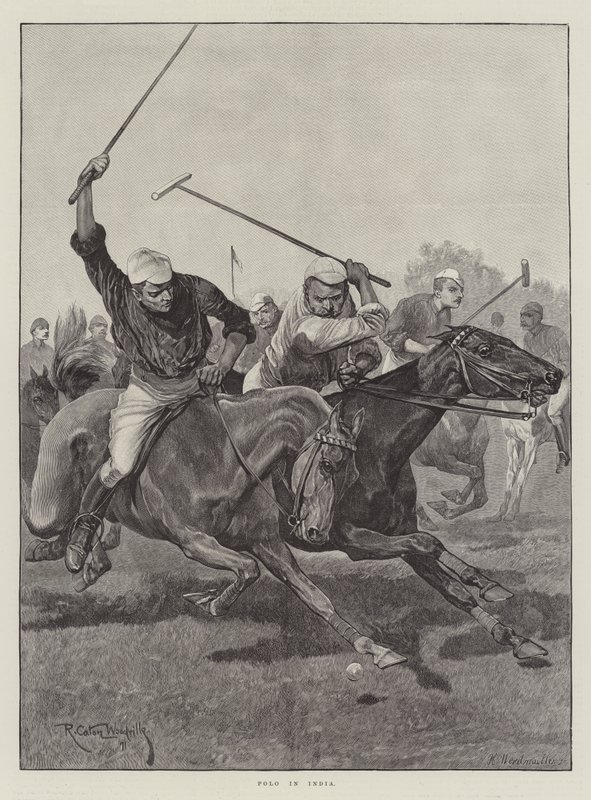 Polo en Inde - Richard Caton Woodville junior
