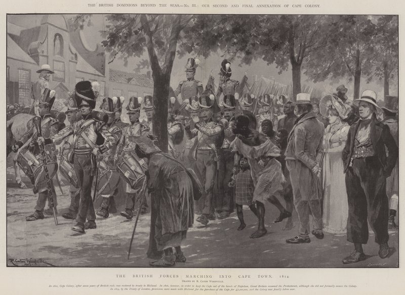 Les dominions britanniques au-delà des mers, notre deuxième et dernière annexion de la colonie du Cap - Richard Caton Woodville junior