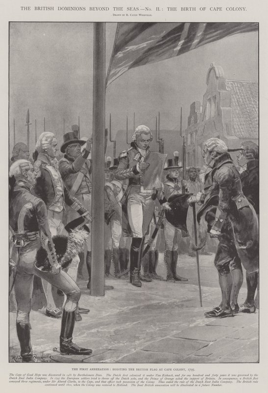 Les Dominions britanniques au-delà des mers, la Naissance de la Colonie du Cap - Richard Caton Woodville junior