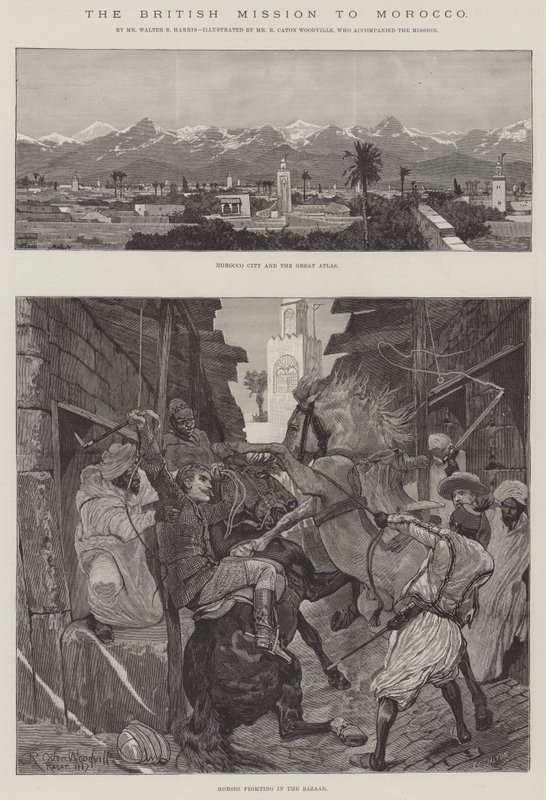 La mission britannique au Maroc - Richard Caton Woodville junior