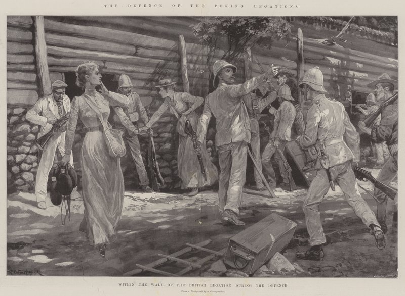 La défense des légations de Pékin - Richard Caton Woodville junior
