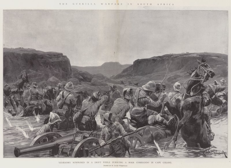 La guérilla en Afrique du Sud - Richard Caton Woodville junior