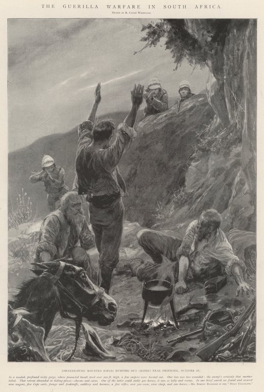 La guérilla en Afrique du Sud - Richard Caton Woodville junior