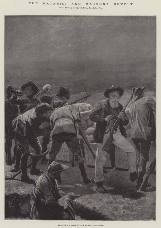 La révolte des Matabili et des Mashona - Richard Caton Woodville junior