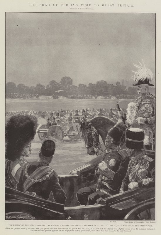La visite du Shah de Perse en Grande-Bretagne - Richard Caton Woodville junior