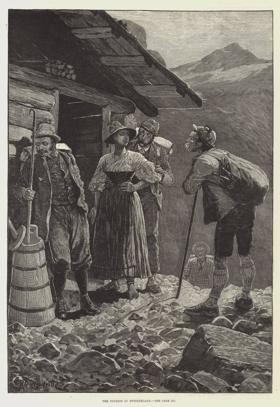 Le touriste en Suisse - Richard Caton Woodville junior
