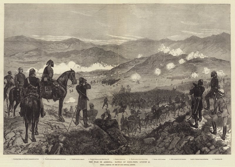 La Guerre en Arménie, Bataille de Kizil-Tepe, 25 août - Richard Caton Woodville junior