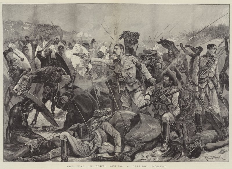La guerre en Afrique du Sud, un moment critique - Richard Caton Woodville junior