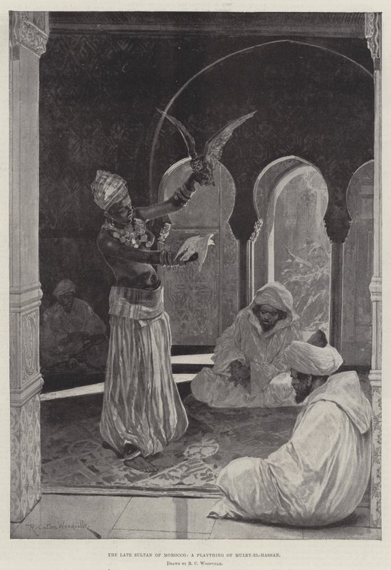 Le défunt sultan du Maroc, un jouet de Muley-el-Hassan - Richard Caton Woodville junior