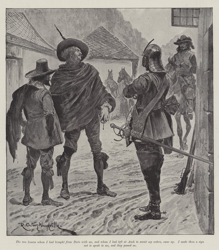 Sous la robe rouge, par Stanley J Weyman - Richard Caton Woodville junior