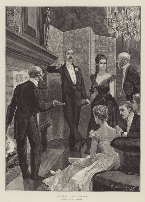 En attendant le dîner - Richard Caton Woodville junior