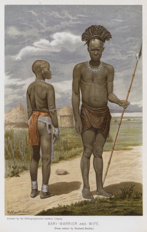 Guerrier Bari et sa femme - Richard (after) Buchta