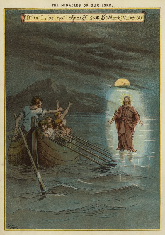 Les Miracles du Christ : Jésus marche sur l