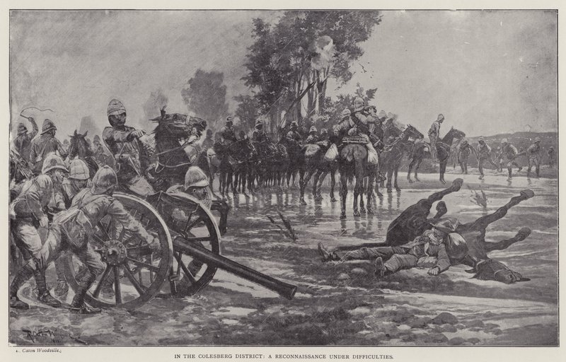 Dans le district de Colesberg, une reconnaissance sous difficultés - Richard Caton II (after) Woodville