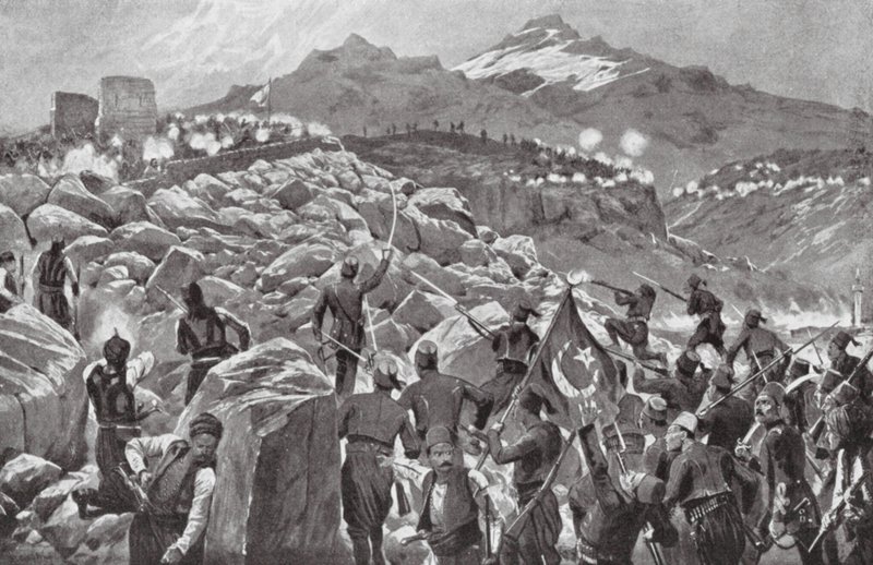 La rébellion crétoise contre les Turcs - Richard Caton II (after) Woodville