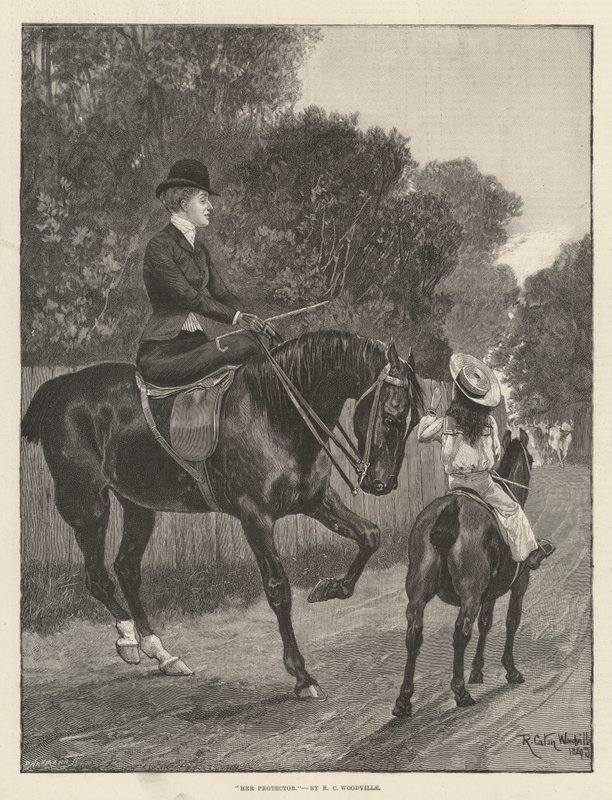 Son protecteur - Richard Caton Woodville junior