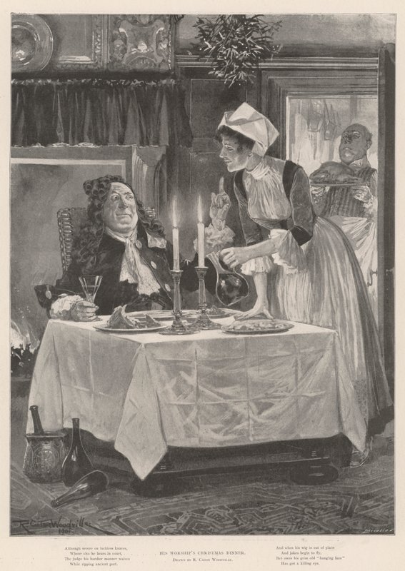 Le dîner de Noël de Son Honneur - Richard Caton Woodville junior