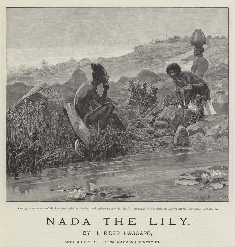 Nada la Lily, par H. Rider Haggard - Richard Caton Woodville junior