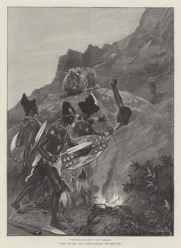 Nada la Lily, par H Rider Haggard - Richard Caton Woodville junior