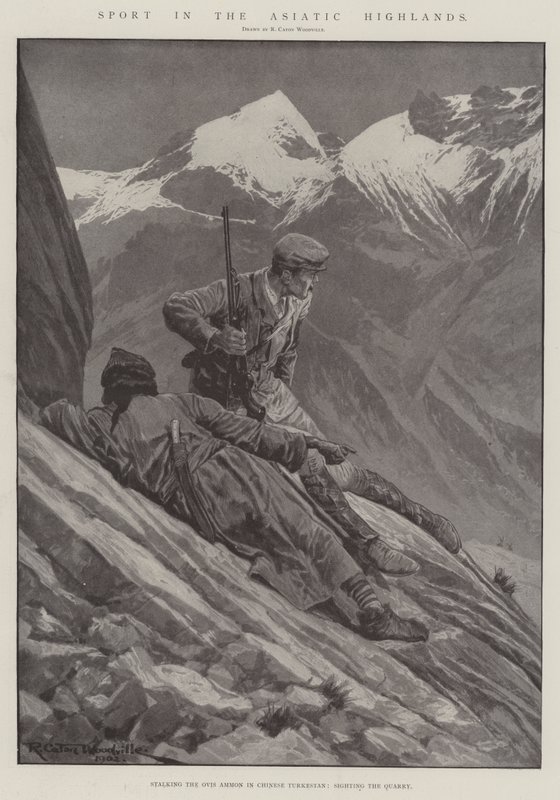Sport dans les hautes terres asiatiques - Richard Caton Woodville junior